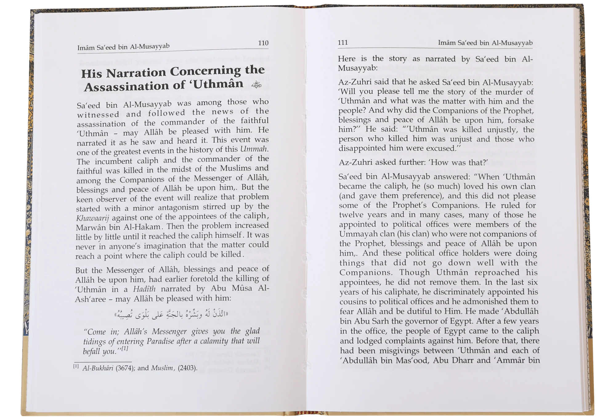 The Biography of Imam Saeed bin Musayyab - Image 3